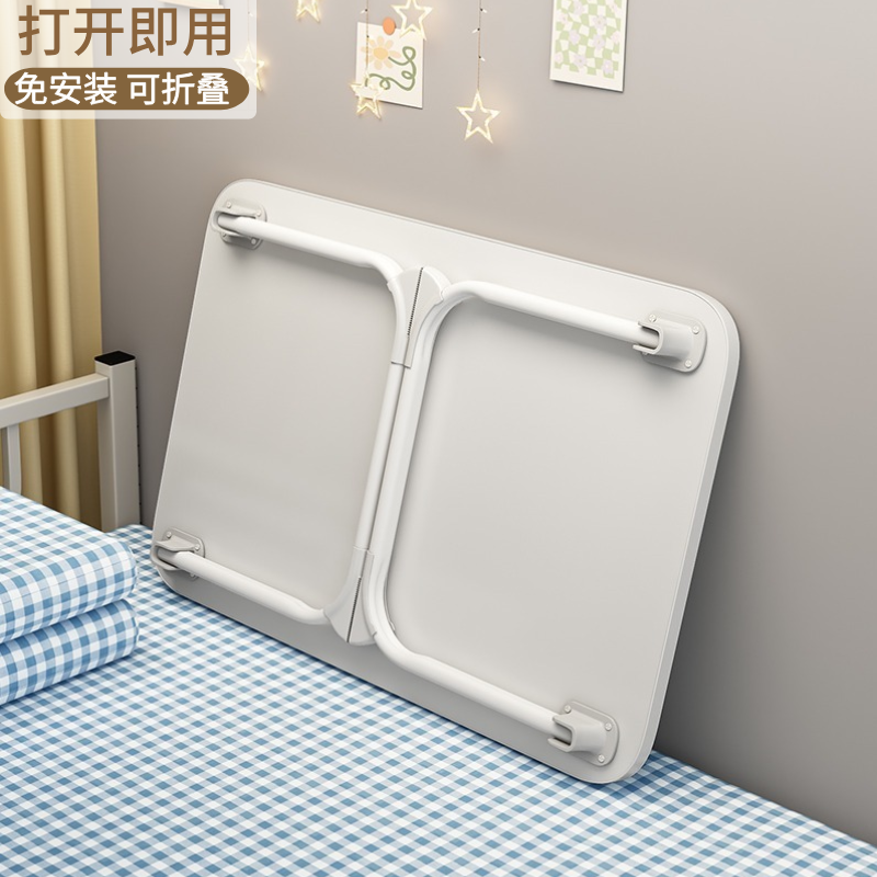 可折叠电脑桌学生床上小桌子宿舍上铺学习桌家用卧室飘窗懒人书桌