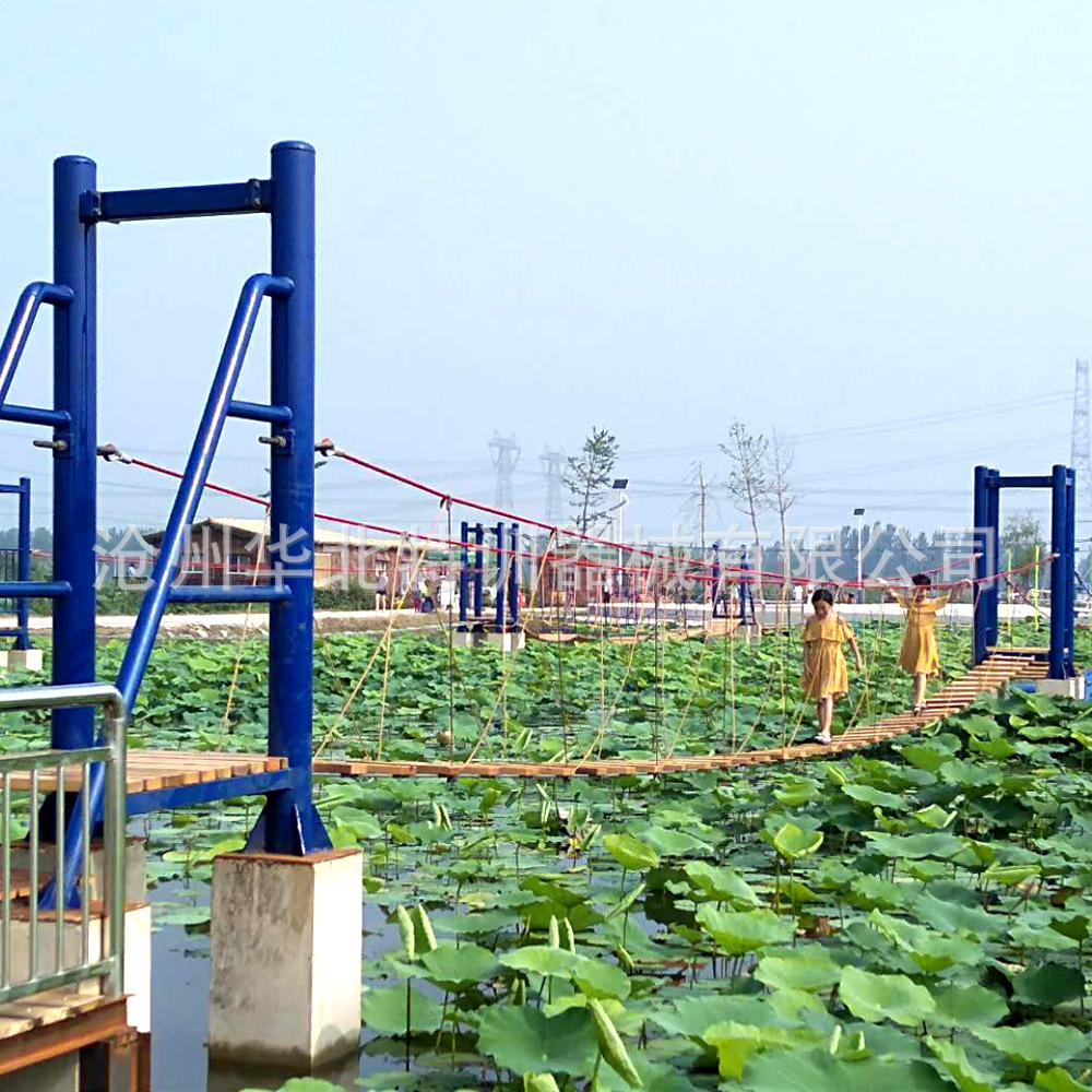 水上娱乐拓展项目 户外团建休闲运动 网红水上桥 摇摇乐拓展器材