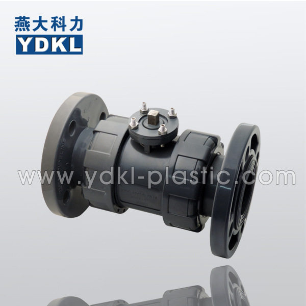 pvc法兰式带支架双活接球阀KL阀门双由令组装阀TU阀32mm1寸DN25