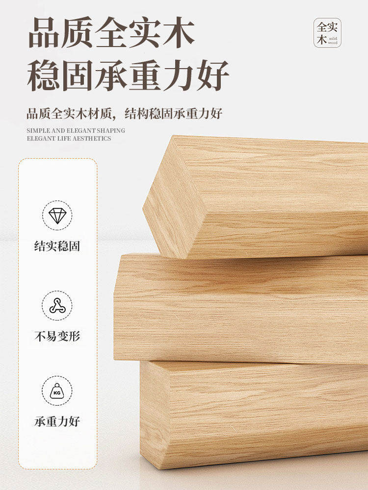 实木沙发长椅阳台休闲靠背椅出租房小户型客厅三人椅双人单人椅子