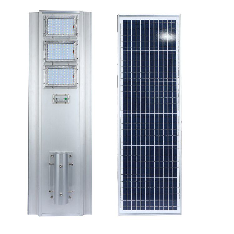 新款太阳能灯、180LED灯感应灯照明灯壁灯庭院灯户外灯三头灯