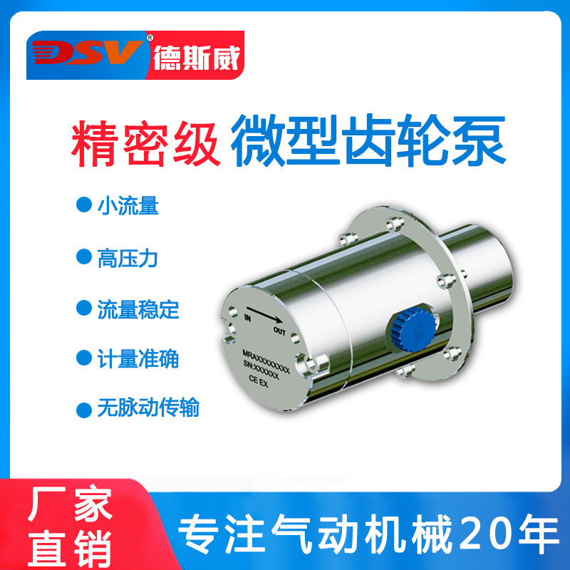 微型齿轮泵 德斯威高压差无脉冲小型泵 长寿命工业级