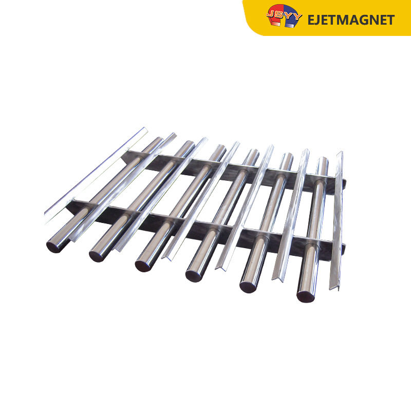 不锈钢双层7管磁力架10000GS料口除铁器干燥注塑机强磁铁碎过滤