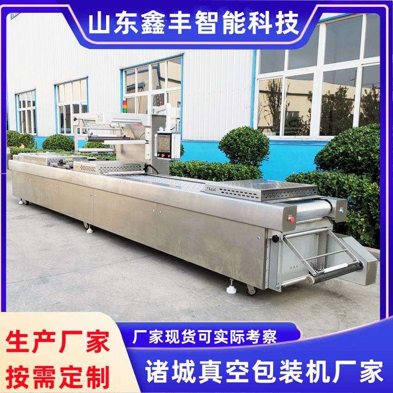 扦子卷煎拉伸膜真空包装机420型皮冻肉冻连续拉伸膜包装机诸城