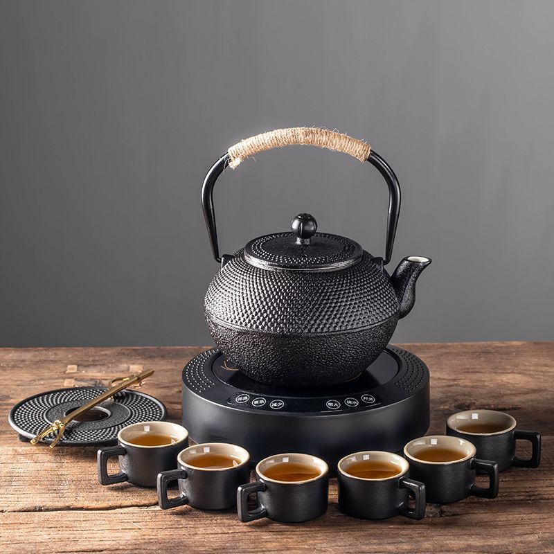 2026办公室会客煮茶器家用功夫专用茶具小套装铸铁壶电陶炉泡茶烧