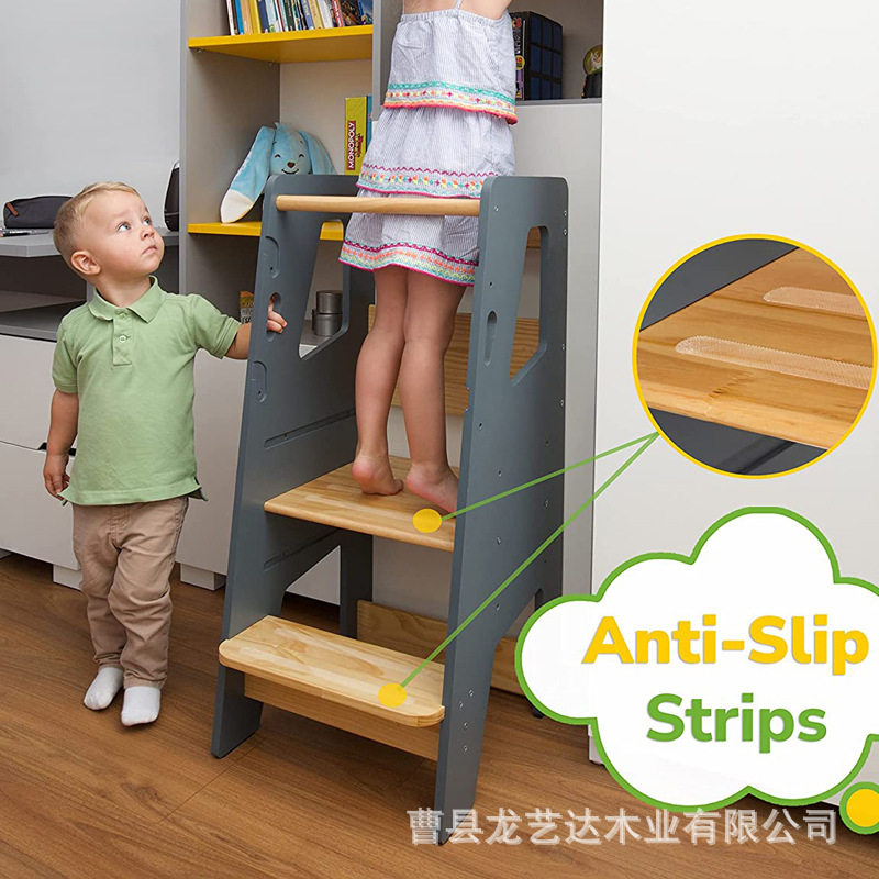 儿童学习塔洗漱脚踏凳宝宝防摔台阶脚垫洗手凳幼儿蒙氏学习塔