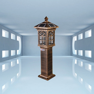 户外现代防水圆形草坪灯小区园林景观灯中式别墅花园庭院草地灯