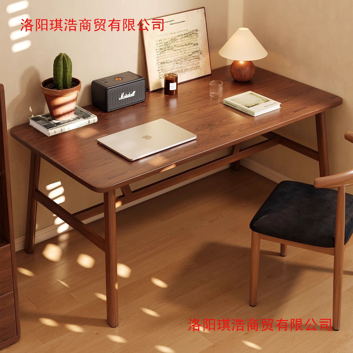 现代简约书桌电脑桌课桌子补习班国学练字桌泡茶茶桌复习桌椅组合