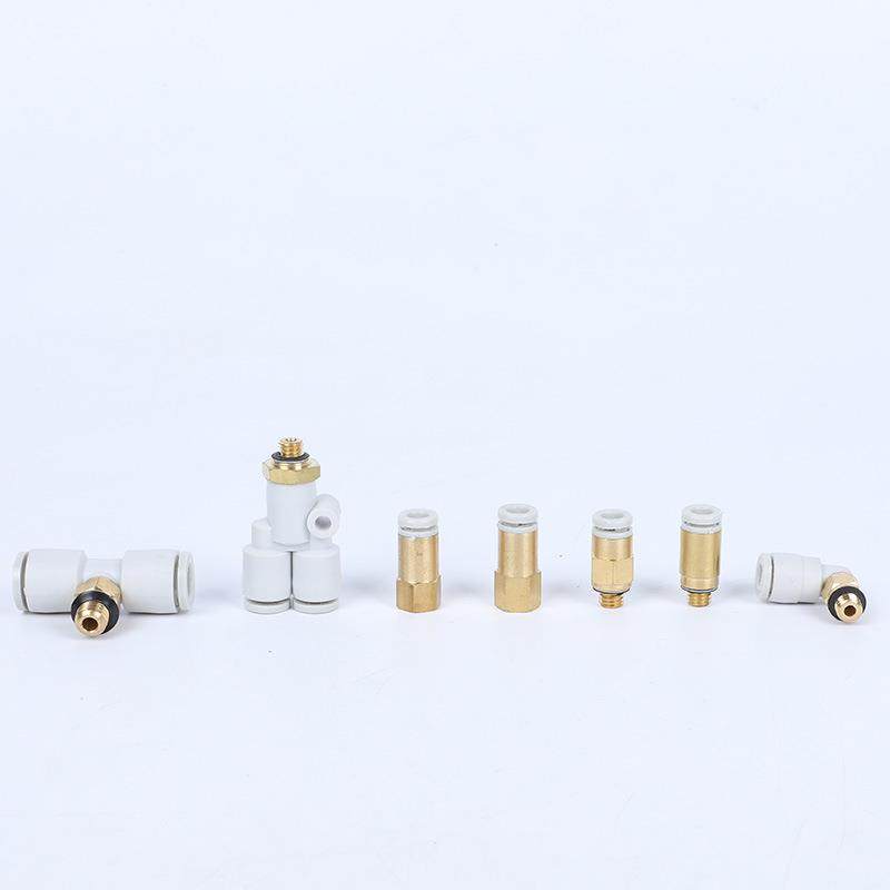 SMCKH04-5微型迷你J外M螺纹直通接头KJL03-M3外螺弯插快速KJH/KJS