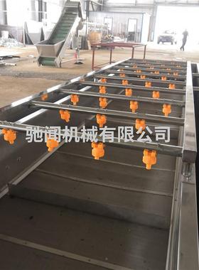 全自动蔬清洗洗机 不锈钢黄瓜榨加工生产菜线设备 CUC菜辣椒气泡