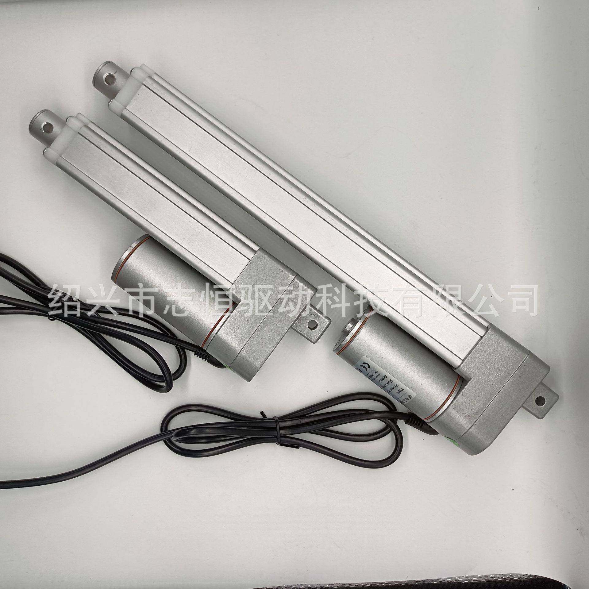 受12/24V可直流电动推杆 防水百叶开窗T16霍尔型电机 行程接定制