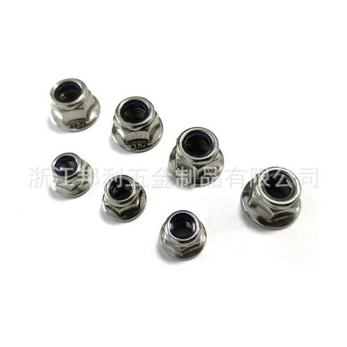 厂家304不锈钢法兰龙防松母DWFN尼IN696平底法兰锁紧2螺GB6183
