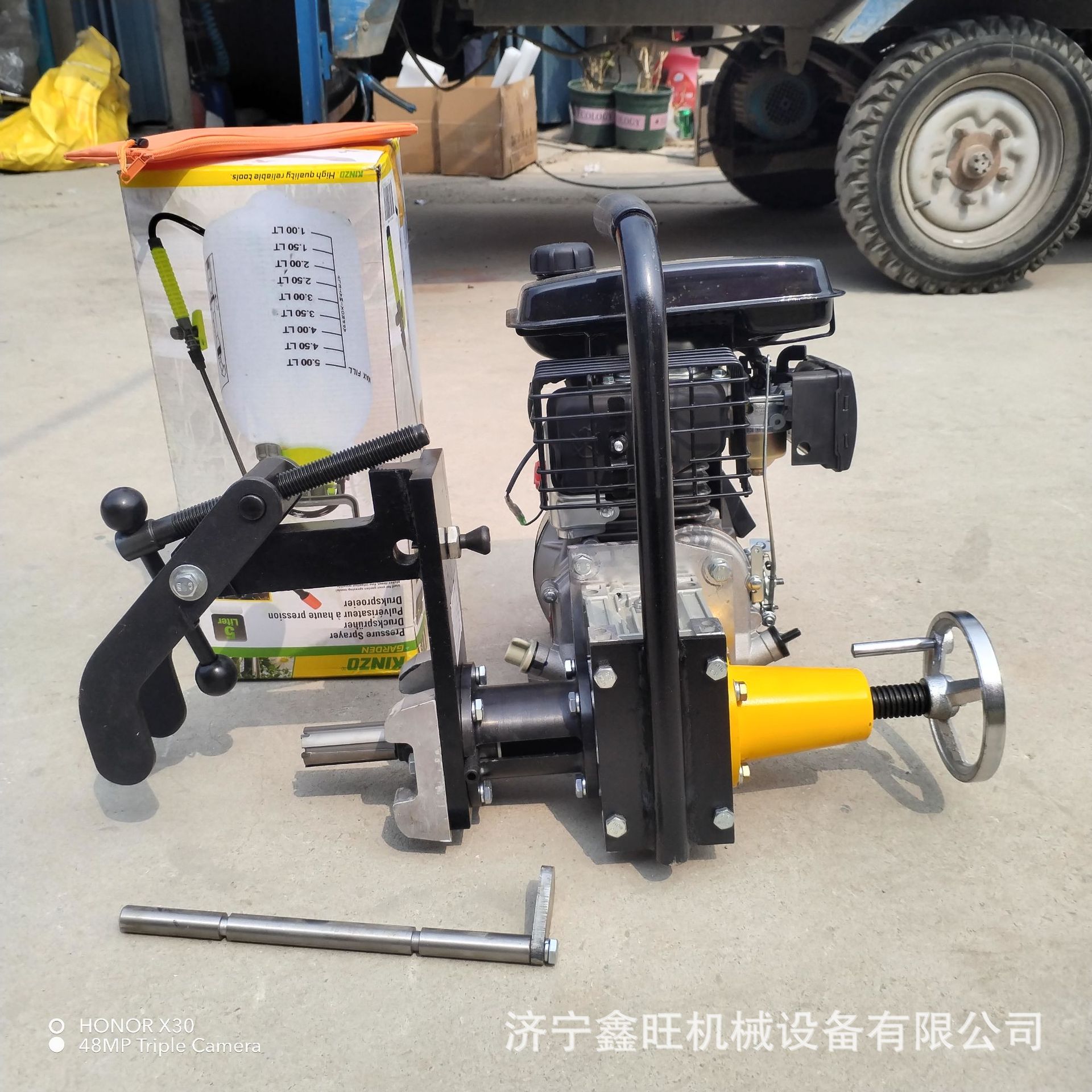 内燃钢轨钻孔机轨道空心钻头钻眼机NZG-31/120铁路铁轨打孔器