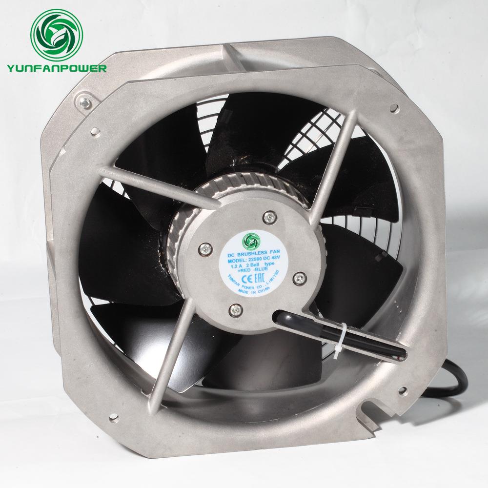 22580DC直流散热风扇48V四线PWM调速FG测速RD报警大风量580CFM
