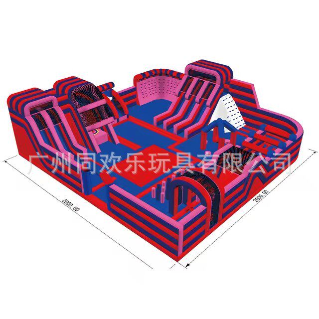 定制大型充气城堡景区主题儿童充气滑梯蹦床乐园游乐设备源头工厂