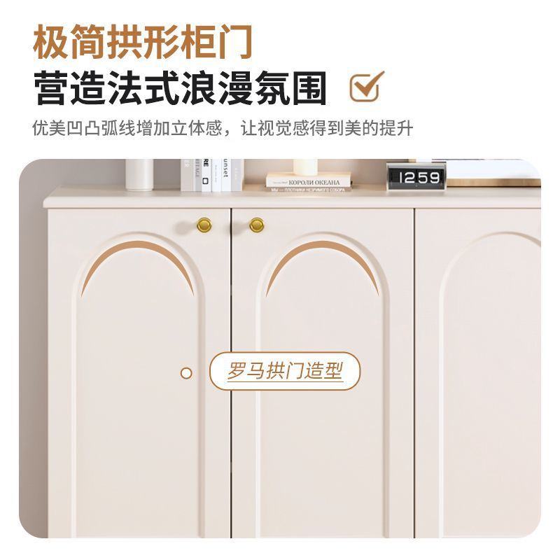 进门入户鞋柜家用门口隔断柜简约客厅玄关柜奶油风门厅储物柜吧台