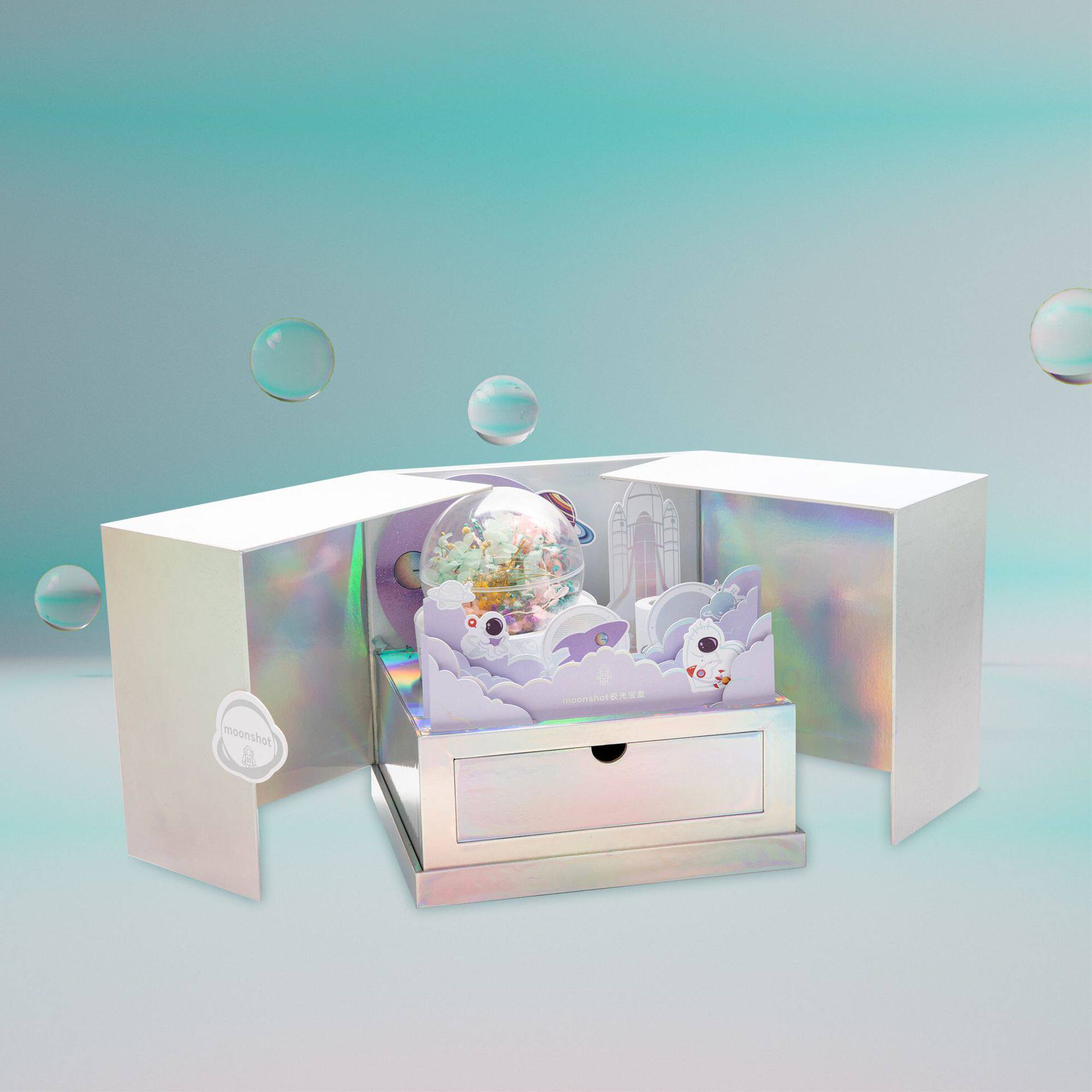 化妆品盒订置立体插画礼品包装盒生产礼物制作厂家创意礼品包装盒