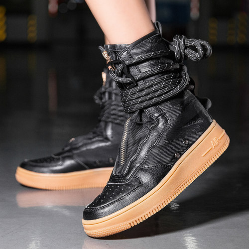极速New Sreet Hip Hop Men SneakeBrs Genuine Leather Running