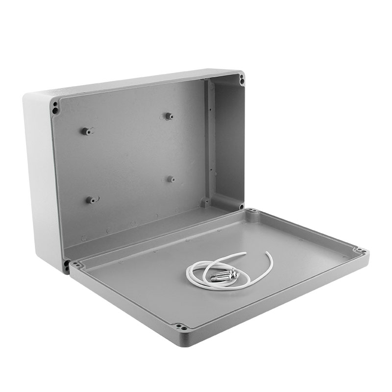 极速340*235*9o5铝制电源控制盒金属密封盒防水接线盒仪表电箱铸