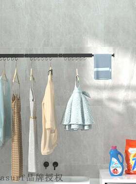 极速Balcony hfolding clothes hanger wall hanging invisible w