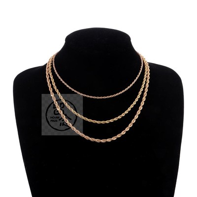 极速Jewelry fashion temperament multi layers twist cl.avicl