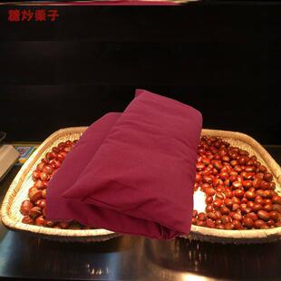 极速糖炒栗子小被子盖板栗的保温毯被棉被专N用不怕烫红色盖被保