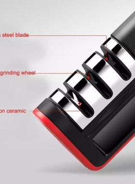 极速3 Stages Knilfe Sharpener Non-Slip Silicone Knife Grinde