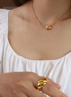 极速。Ins jewelry mchocker double x texture batch pattern sp