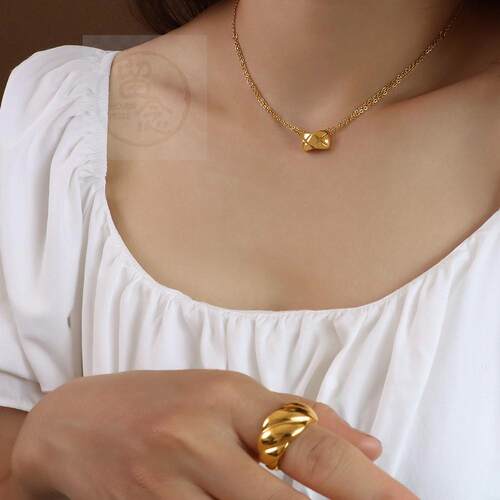 极速。Ins jewelry mchocker double x texture batch pattern sp
