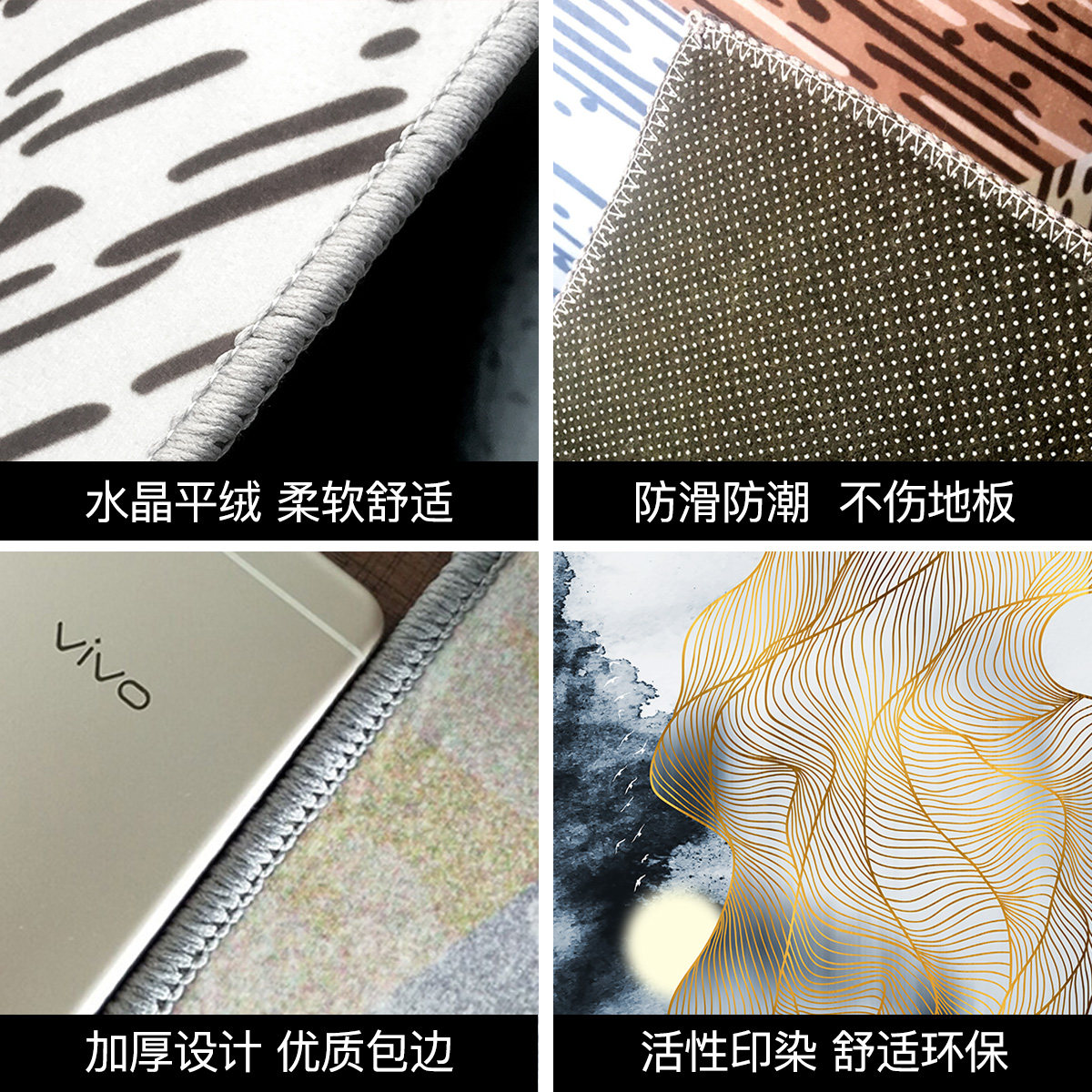 极速Abstract Gold Line luight luxury living rooRmk carpet ne