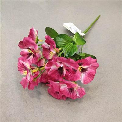 极速Artificial Pansy Flowers artificiHal flowers 10 Inch Sil
