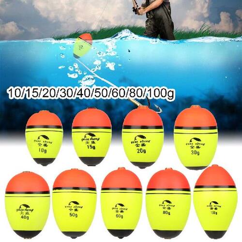 新品Cat fish Buoyancy Long/oval Fishing Float BallU Boia Bob