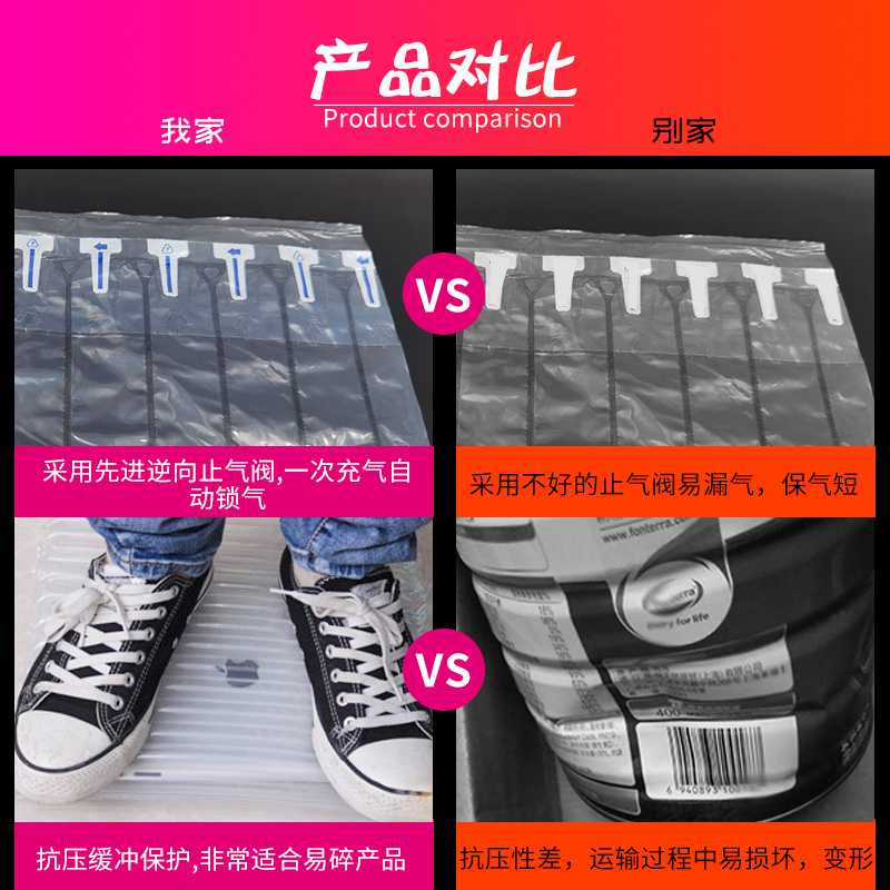极速缓柱卷快递包装p抗震v气柱气泡冲泡沫气T柱卷气泡袋奢华