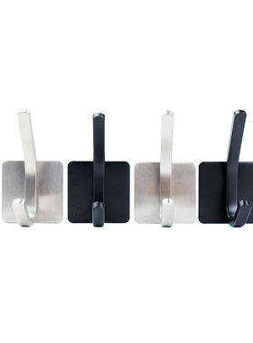 极速金固牢KZZY-41304简约挂钩U型I钩免打孔挂衣钩金属无痕创意墙