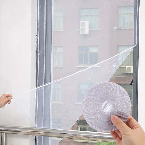 新品150x200cm Black Flying CurtaCin Insect Netting Mesh Self