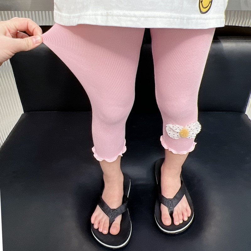 极速无骨打底裤h女童配裙子夏季薄款修身裤子清凉透气吸汗大弹力