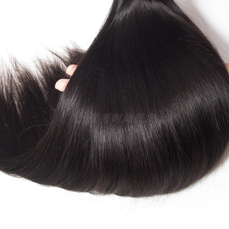 速发9A brazilian straight human hair bundles extensions clos