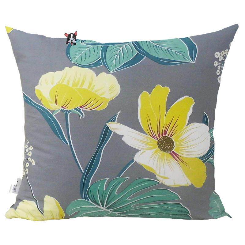 极速全棉纯棉正方形枕头套沙发靠背套抱枕枕套60x60V方枕套不含芯