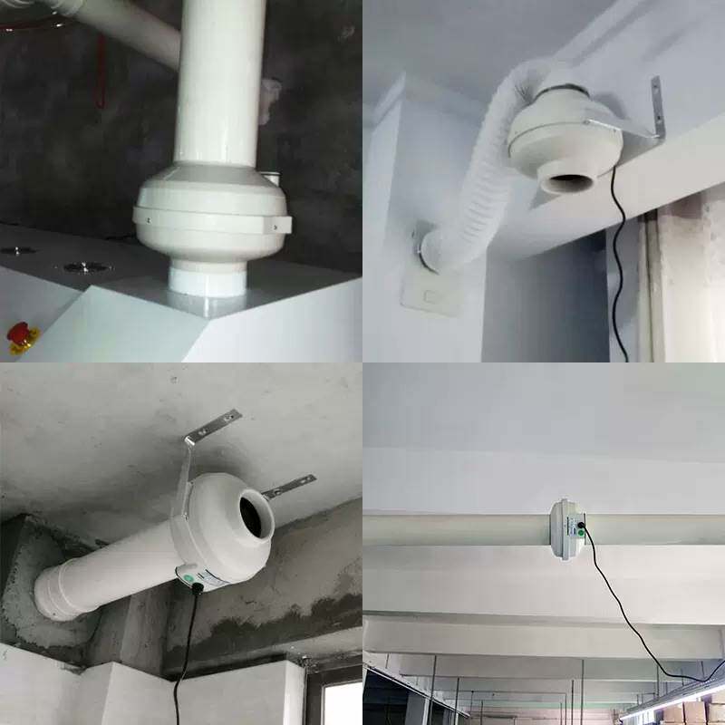 极速管道通风机KTV饭厅地下室换气低音排风涡轮增压W大吸力排风机