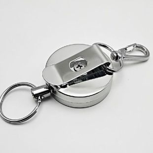 Key Ring Name Retrhactable Tag Holder Pull Badge 极速1pc