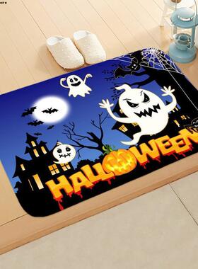 极速New Halloween Entry Door Mats Non-slip Floor MatX Hallow