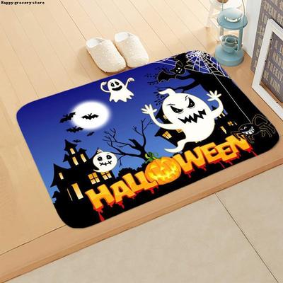 极速New Halloween Entry Door Mats Non-slip Floor MatX Hallow