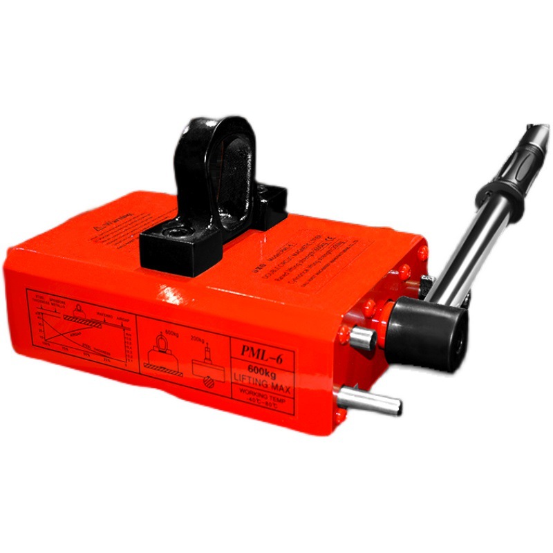 极速双磁路薄g板永磁起重器1T起重吸盘磁力吊钢板移位吊装器磁铁