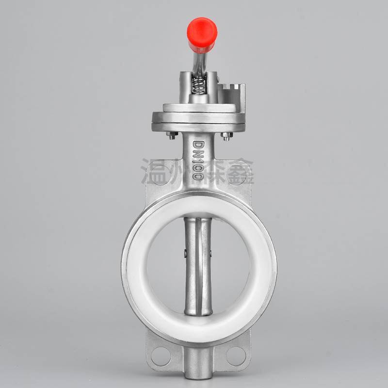 极速进口不锈钢蝶阀 304手动手柄 对夹式蝶阀 四氟 矽胶TD71X DN6