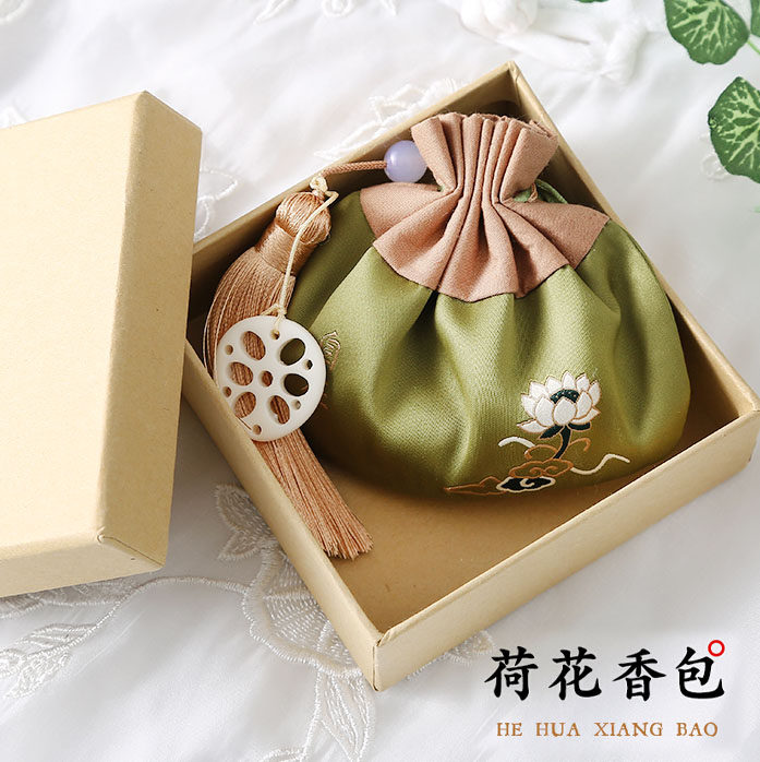 极速端午节香包艾草驱蚊随身香囊香袋空袋挂N件刺绣汉服小荷包礼