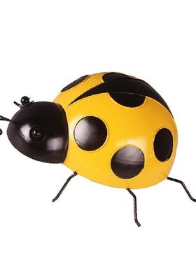 极速Metal Garden Wall Artt Decorative Cute Ladybugs Outdoor