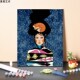 饰油 现代酷女孩人物画画丙烯装 新品 数字油画diy填充手工填x色个性