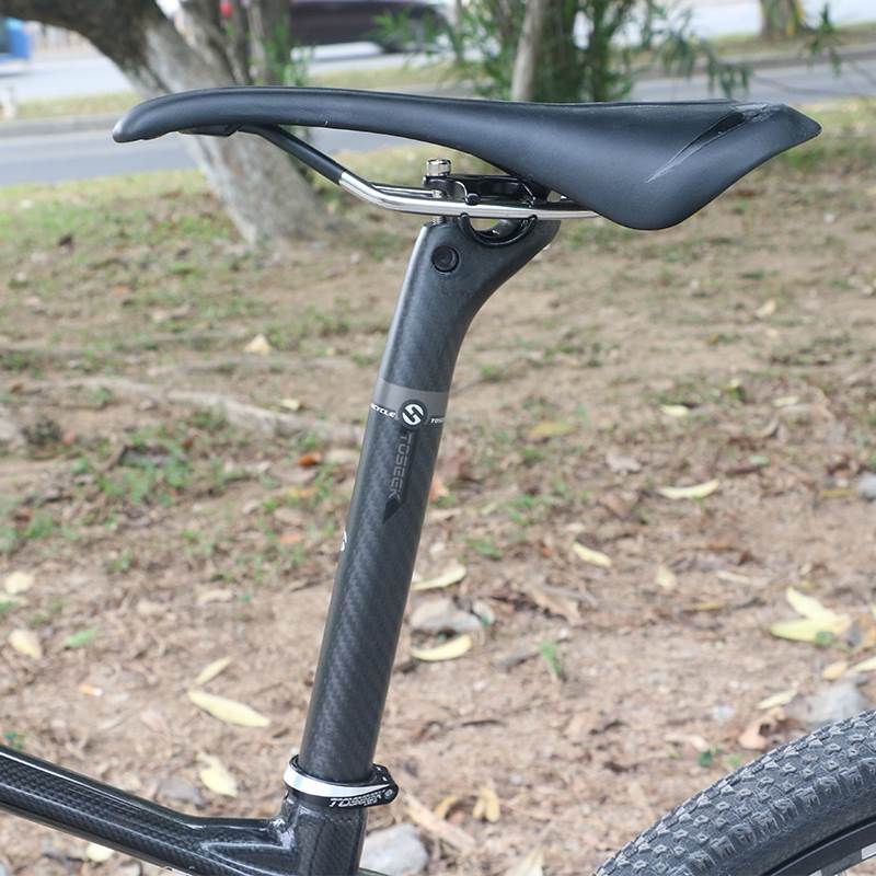 极速碳纤维公路山地自行车座管座杆坐管3K斜纹后飘W坐杆单车配件