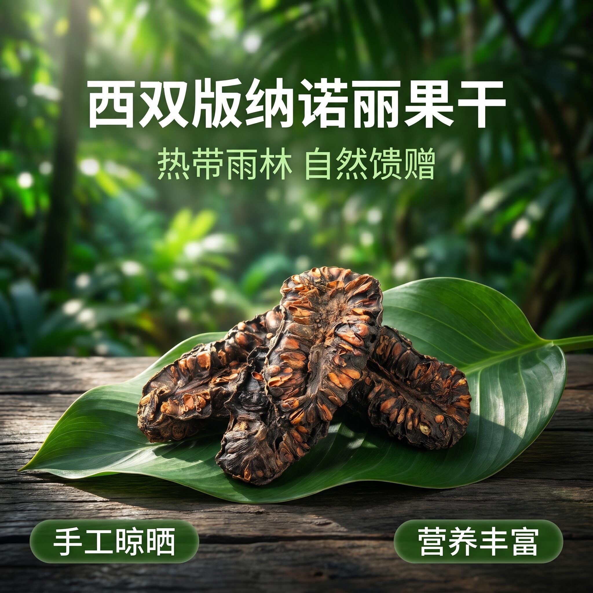 云南西双版纳特产诺丽果干无添加厚切大片伴手礼送亲戚朋友