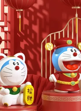 正版新款哆啦A梦招财猫存钱罐
